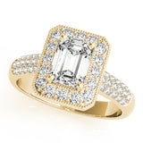 Bespoke Color Rings Emerald Diamond Engagement Ring — 9K/18K Gold & Platinum