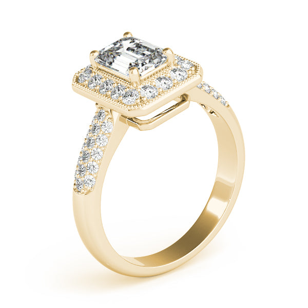 Bespoke Color Rings Emerald Diamond Engagement Ring — 9K/18K Gold & Platinum