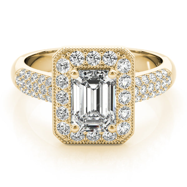 Bespoke Color Rings Emerald Diamond Engagement Ring — 9K/18K Gold & Platinum
