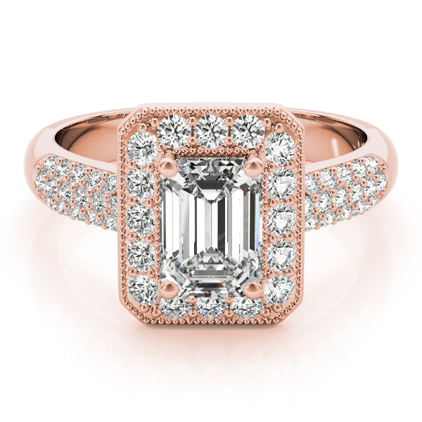 Bespoke Color Rings Emerald Diamond Engagement Ring — 9K/18K Gold & Platinum