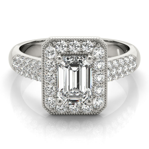 Bespoke Color Rings Emerald Diamond Engagement Ring — 9K/18K Gold & Platinum