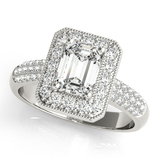 Bespoke Color Rings Emerald Diamond Engagement Ring — 9K/18K Gold & Platinum