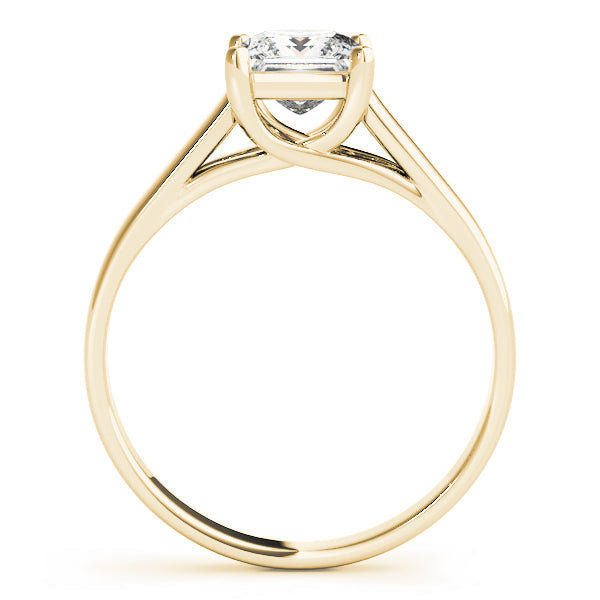Lustrous Trellis Princess Diamond Engagement Ring — 9K/18K Gold & Platinum