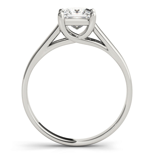 Lab-Grown D-VVS Princess Cut Diamond Infinity Twist Solitaire Engagement Ring