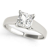 Lustrous Trellis Princess Diamond Engagement Ring — 9K/18K Gold & Platinum