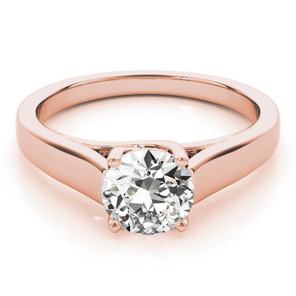 Opulent Trellis Round Diamond Engagement Ring — 9K/18K Gold & Platinum