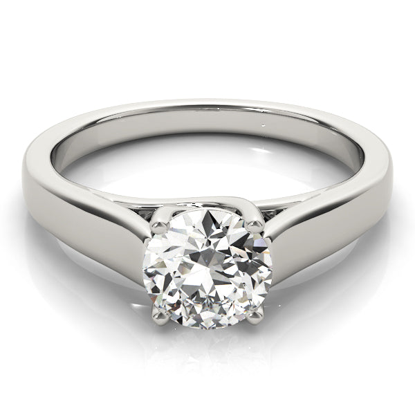 Opulent Trellis Round Diamond Engagement Ring — 9K/18K Gold & Platinum