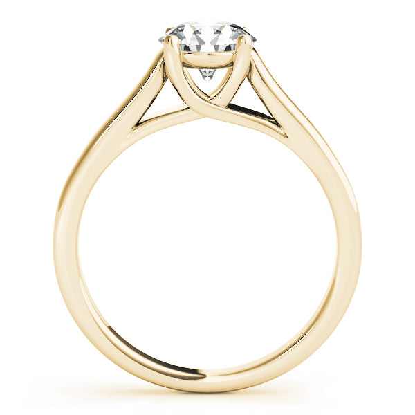 Opulent Trellis Round Diamond Engagement Ring — 9K/18K Gold & Platinum