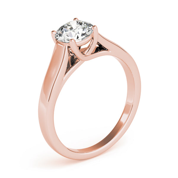Opulent Trellis Round Diamond Engagement Ring — 9K/18K Gold & Platinum