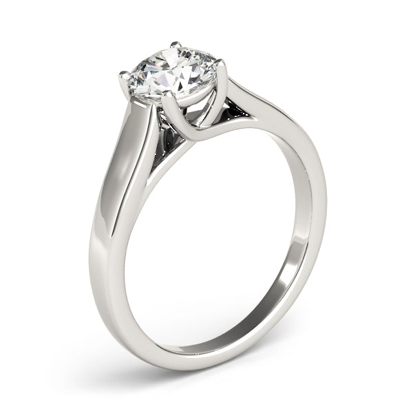 Opulent Trellis Round Diamond Engagement Ring — 9K/18K Gold & Platinum