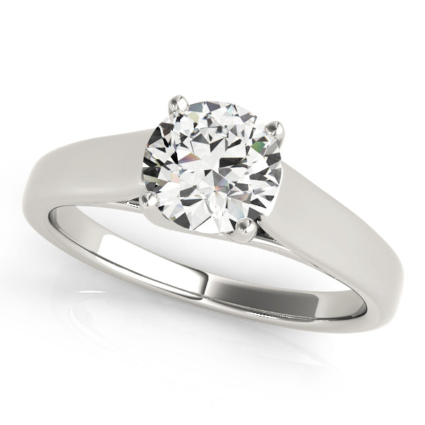Opulent Trellis Round Diamond Engagement Ring — 9K/18K Gold & Platinum