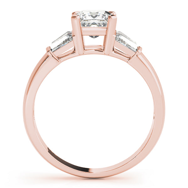 Celestial Fancy Shape Baguette Remounts Princess Diamond Engagement Ring — 9K/18K Gold & Platinum