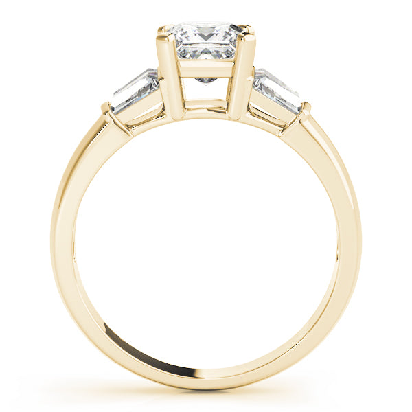 Celestial Fancy Shape Baguette Remounts Princess Diamond Engagement Ring — 9K/18K Gold & Platinum