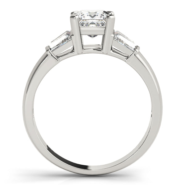 Celestial Fancy Shape Baguette Remounts Princess Diamond Engagement Ring — 9K/18K Gold & Platinum
