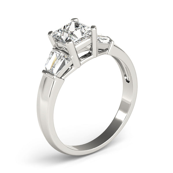 Celestial Fancy Shape Baguette Remounts Princess Diamond Engagement Ring — 9K/18K Gold & Platinum