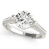 Bespoke Antique Round Diamond Engagement Ring — 9K/18K Gold & Platinum