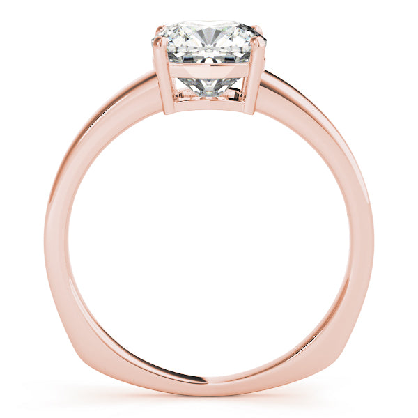 Regal Solitaire Cushion Diamond Engagement Ring — 9K/18K Gold & Platinum