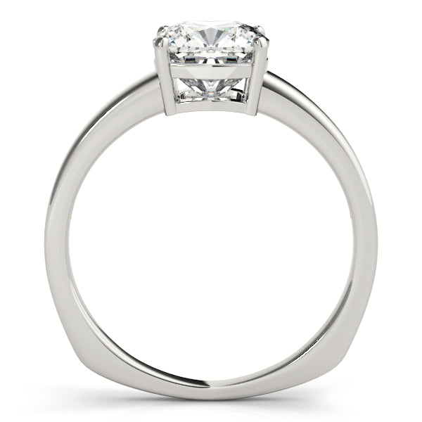 Regal Solitaire Cushion Diamond Engagement Ring — 9K/18K Gold & Platinum