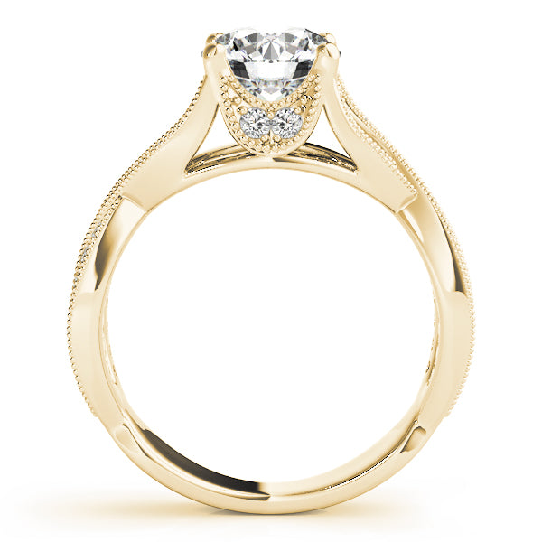 Brilliant Multi-Row Round Diamond Engagement Ring — 9K/18K Gold & Platinum