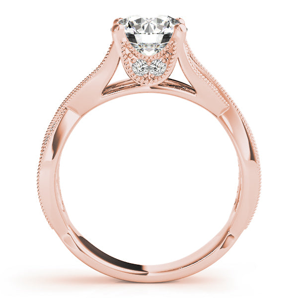 Brilliant Multi-Row Round Diamond Engagement Ring — 9K/18K Gold & Platinum