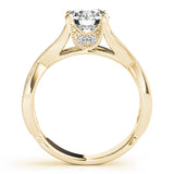 Brilliant Multi-Row Round Diamond Engagement Ring — 9K/18K Gold & Platinum