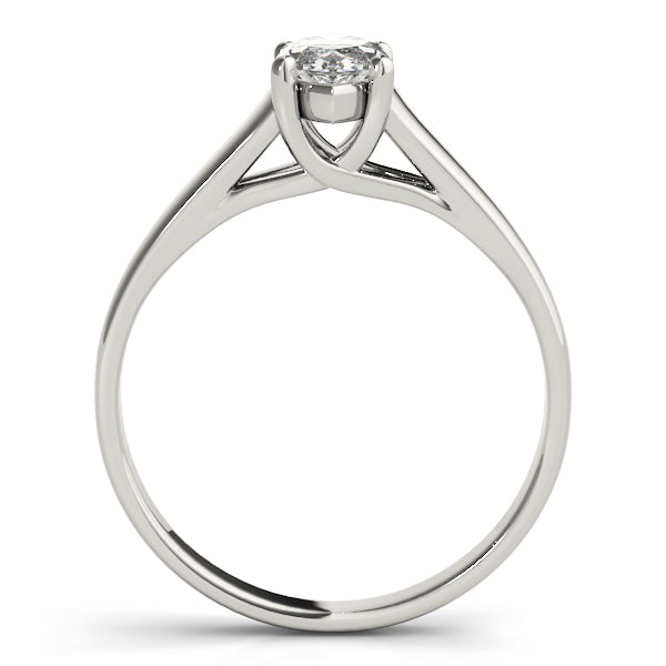 Lab-Grown Marquise Cut Diamond Four-Prong Solitaire Engagement Ring.