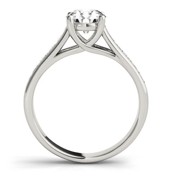Dazzling Trellis Round Diamond Engagement Ring — 9K/18K Gold & Platinum