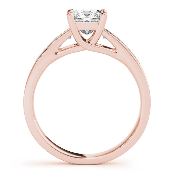 Splendid Trellis Princess Diamond Engagement Ring — 9K/18K Gold & Platinum