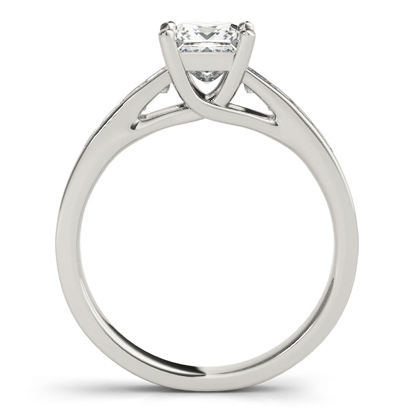 Splendid Trellis Princess Diamond Engagement Ring — 9K/18K Gold & Platinum