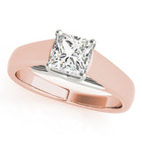Pristine Trellis Princess Diamond Engagement Ring — 9K/18K Gold & Platinum