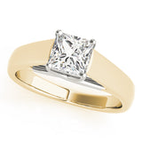 Pristine Trellis Princess Diamond Engagement Ring — 9K/18K Gold & Platinum