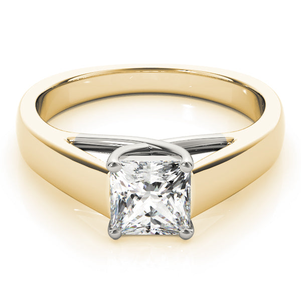 Pristine Trellis Princess Diamond Engagement Ring — 9K/18K Gold & Platinum