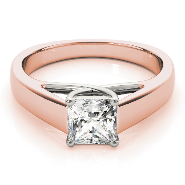 Pristine Trellis Princess Diamond Engagement Ring — 9K/18K Gold & Platinum
