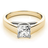 Pristine Trellis Princess Diamond Engagement Ring — 9K/18K Gold & Platinum