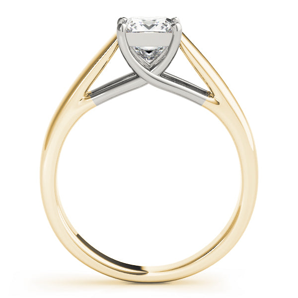 Pristine Trellis Princess Diamond Engagement Ring — 9K/18K Gold & Platinum