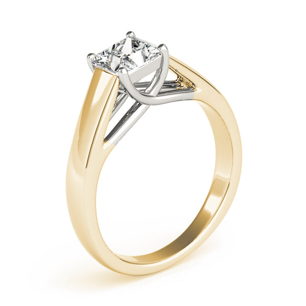 Pristine Trellis Princess Diamond Engagement Ring — 9K/18K Gold & Platinum