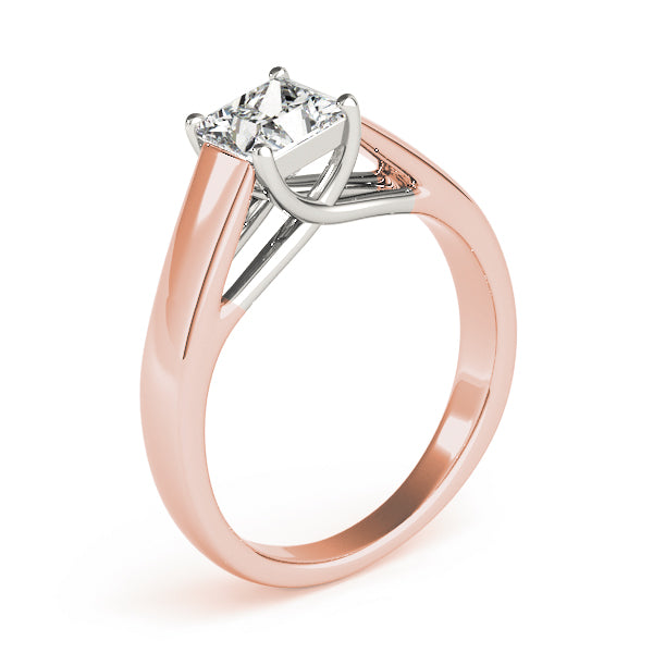 Pristine Trellis Princess Diamond Engagement Ring — 9K/18K Gold & Platinum