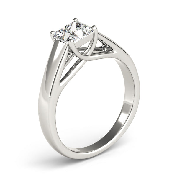 Pristine Trellis Princess Diamond Engagement Ring — 9K/18K Gold & Platinum