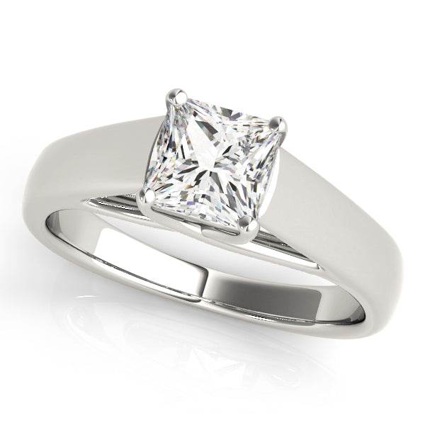 Pristine Trellis Princess Diamond Engagement Ring — 9K/18K Gold & Platinum
