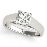 Pristine Trellis Princess Diamond Engagement Ring — 9K/18K Gold & Platinum