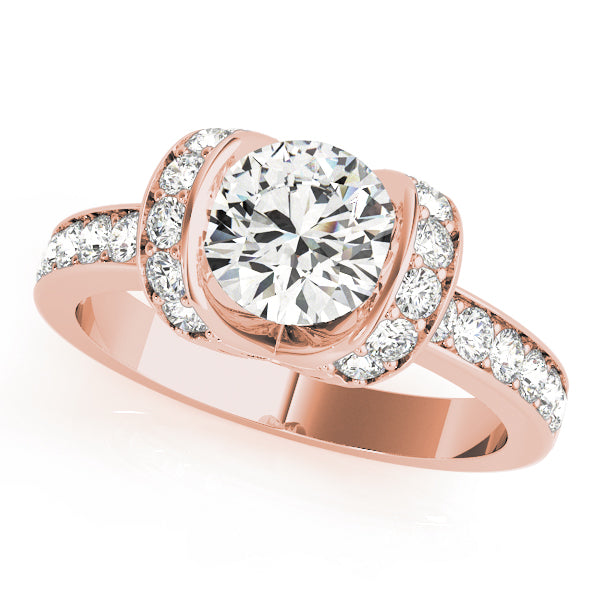 Devoted Prong-Set Round Diamond Engagement Ring — 9K/18K Gold & Platinum