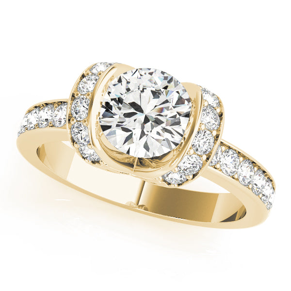 Devoted Prong-Set Round Diamond Engagement Ring — 9K/18K Gold & Platinum