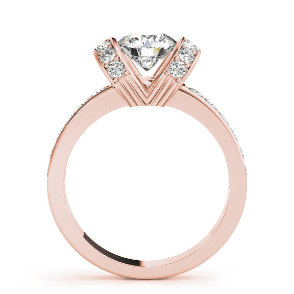 Devoted Prong-Set Round Diamond Engagement Ring — 9K/18K Gold & Platinum