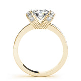 Devoted Prong-Set Round Diamond Engagement Ring — 9K/18K Gold & Platinum