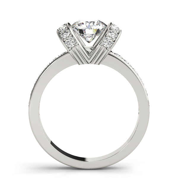 Devoted Prong-Set Round Diamond Engagement Ring — 9K/18K Gold & Platinum