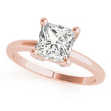 Romantic Solitaires Princess Diamond Engagement Ring — 9K/18K Gold & Platinum