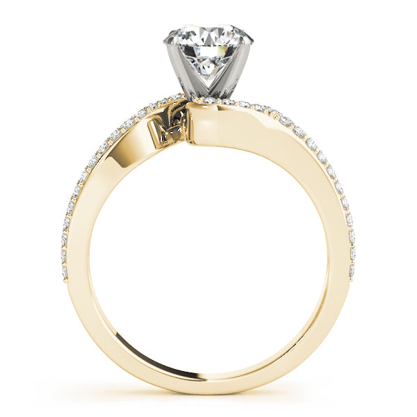 Enchanted Multi-Row Round Diamond Engagement Ring — 9K/18K Gold & Platinum