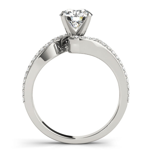 Enchanted Multi-Row Round Diamond Engagement Ring — 9K/18K Gold & Platinum