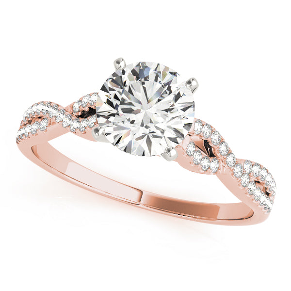 Timeless Multi-Row Round Diamond Engagement Ring — 9K/18K Gold & Platinum