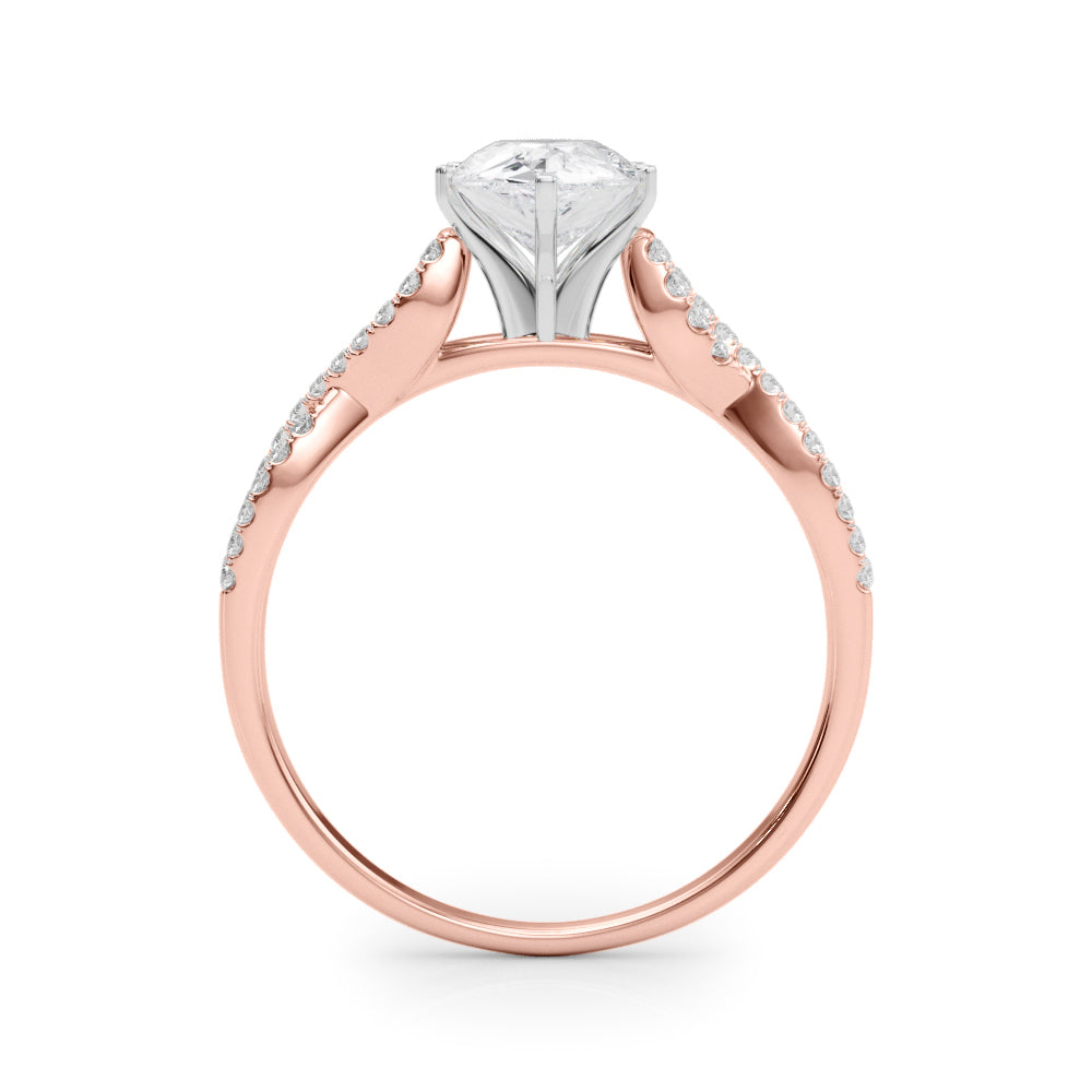 Timeless Multi-Row Round Diamond Engagement Ring — 9K/18K Gold & Platinum